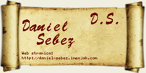 Daniel Šebez vizit kartica